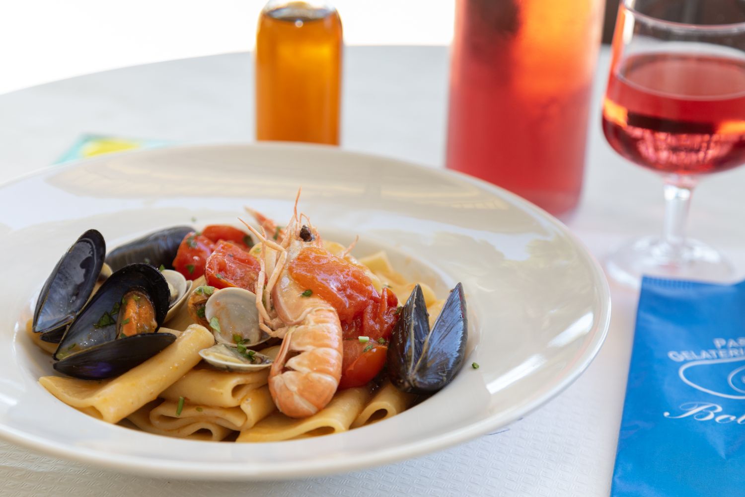 Paccheri ai frutti di mare